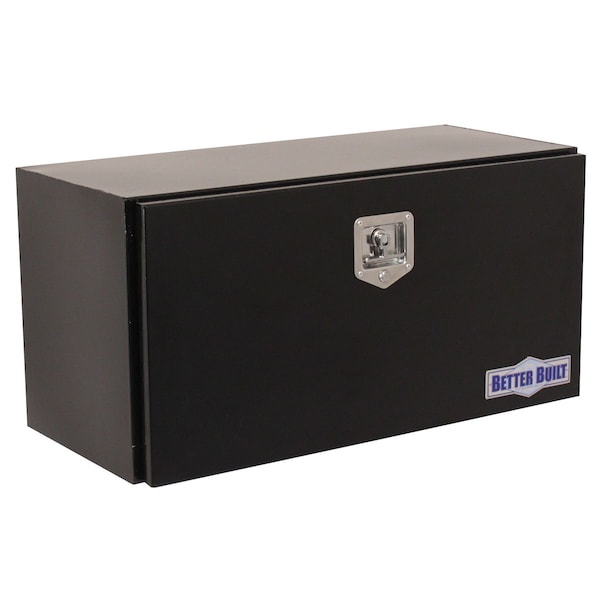 HEAVY DUTY, BLACK STEEL UNDERBODY TOOL BOX 36INLX18INWX18INH